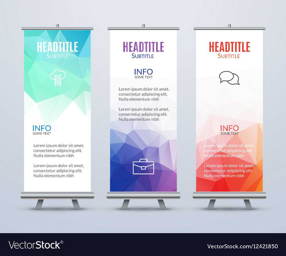 Banner Stand Design Template With Abstract Intended For Banner Stand Design Templates