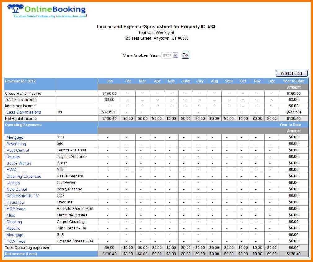 Basic Income Statement Template Excel Spreadsheet Te Regarding Excel Financial Report Templates