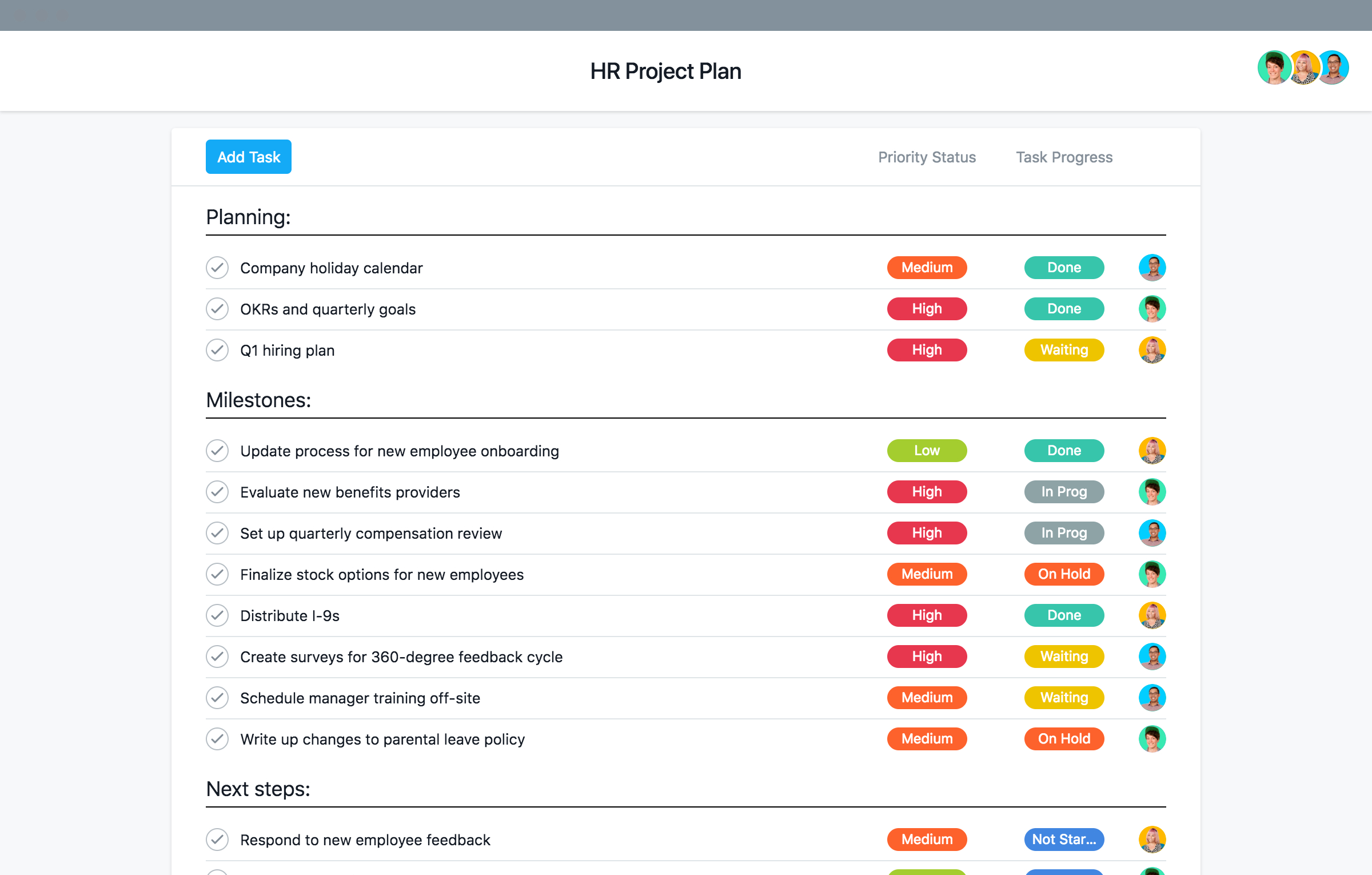 Basic Template For Human Resources Projects · Asana With Regard To Hr Management Report Template