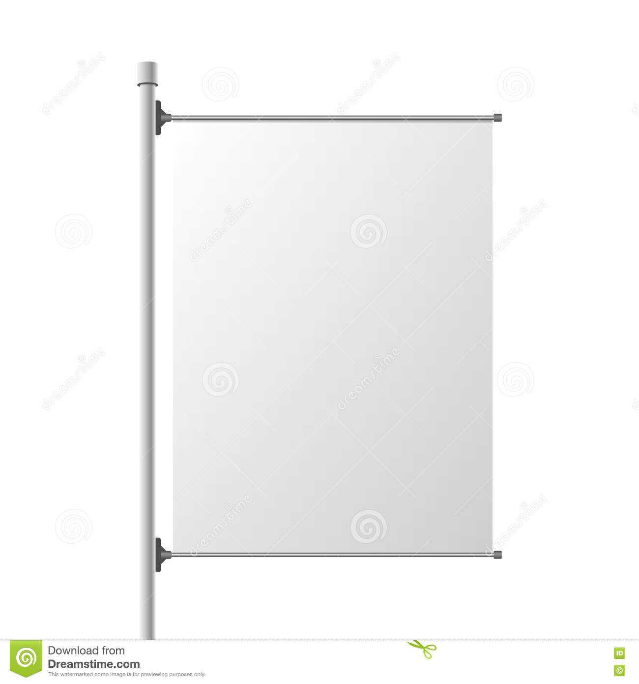 Big Street Banner Realistic Template Stock Vector With Regard To Street Banner Template