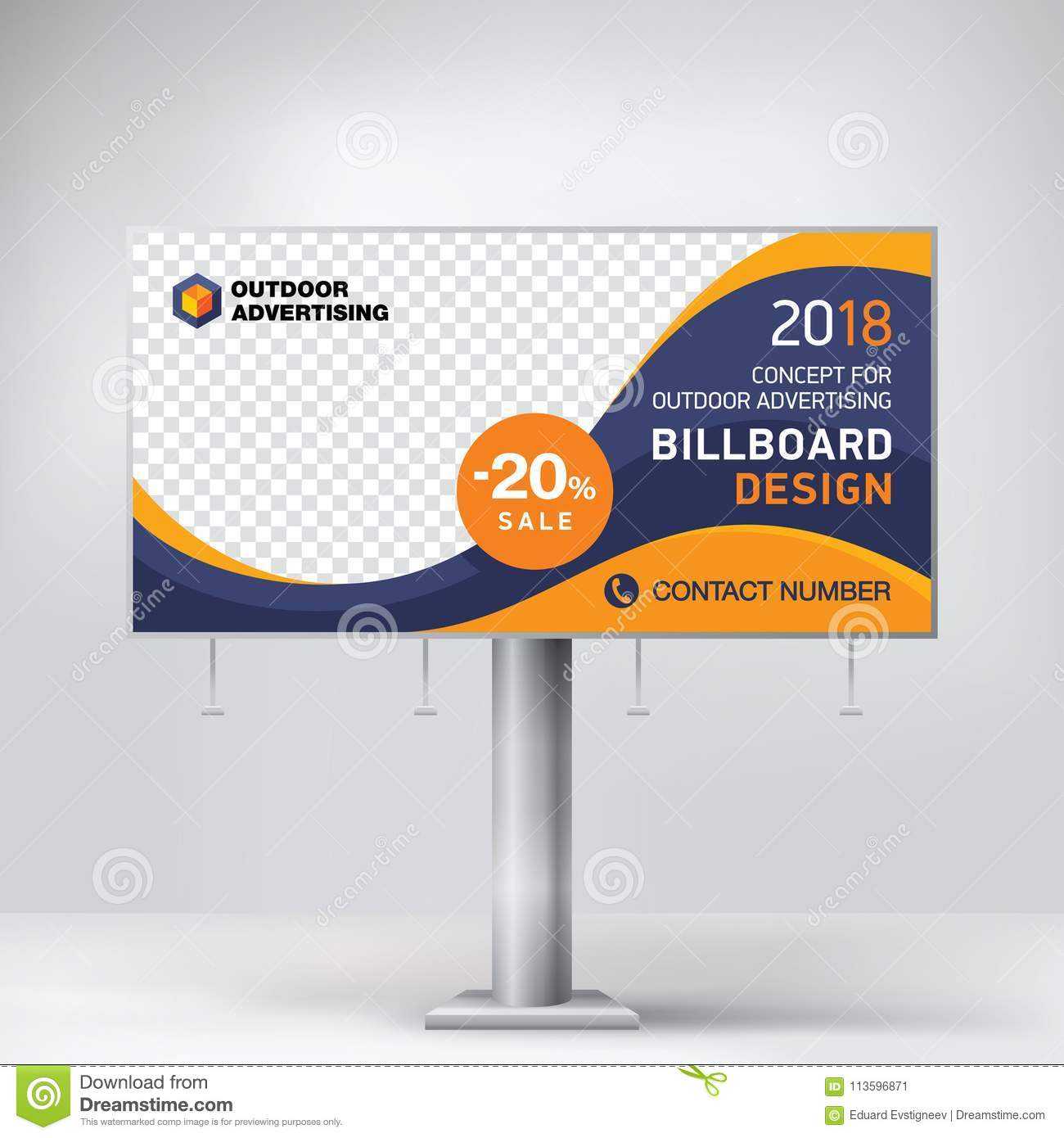 Billboard Design, Template Banner For Outdoor Advertising With Outdoor Banner Design Templates
