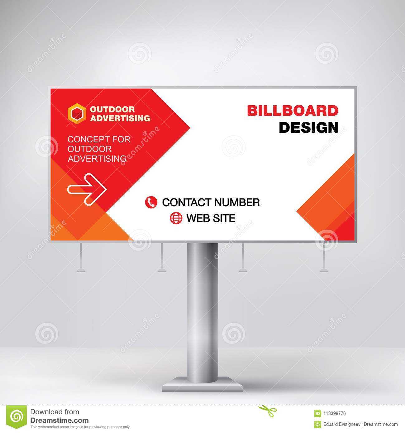 Billboard Design, Template For Outdoor Advertising, Modern Intended For Outdoor Banner Design Templates