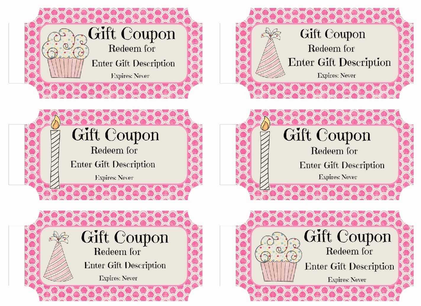 Birthday Coupons Within Coupon Book Template Word