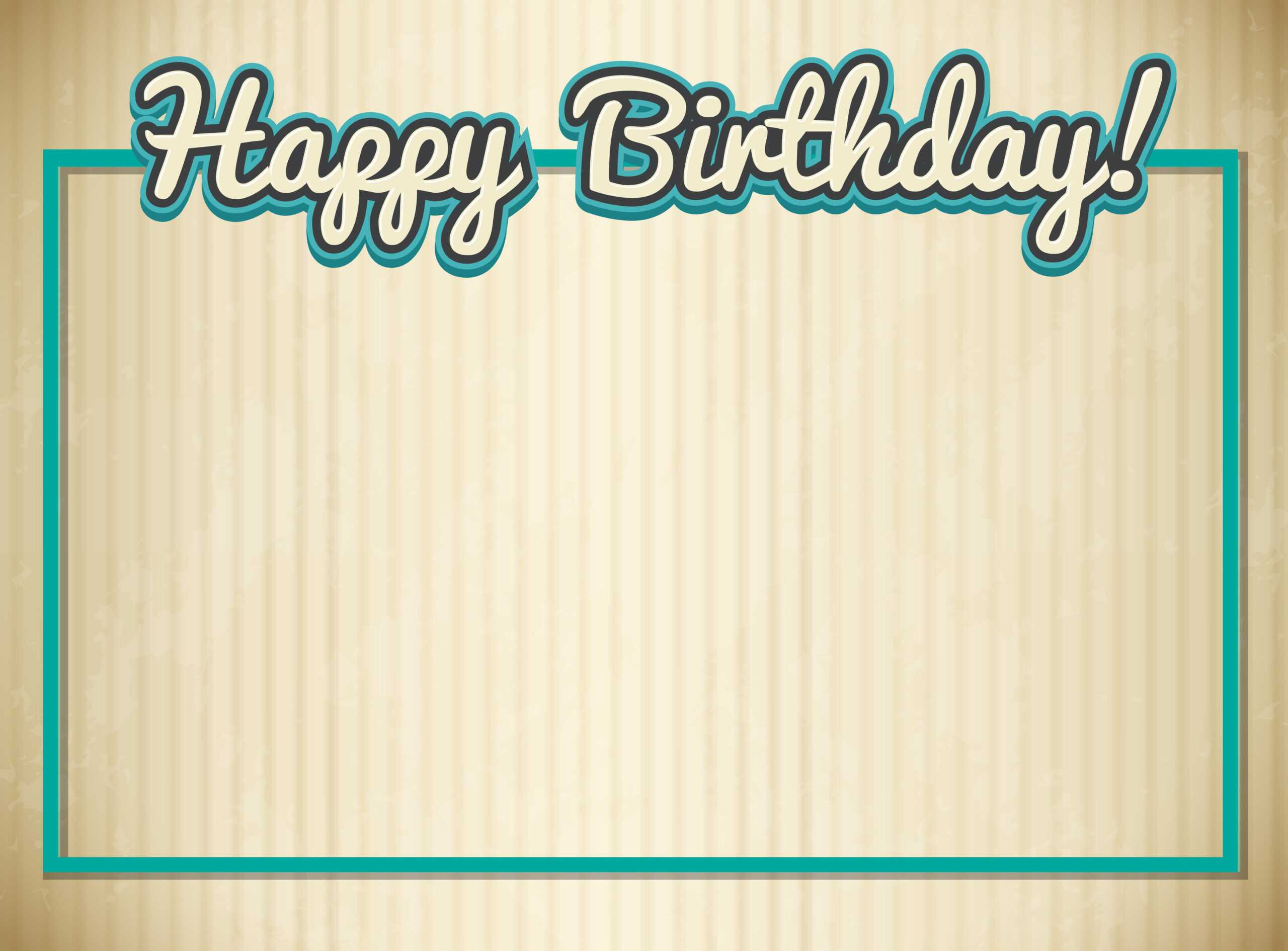 Blank Birthday Card Template – Download Free Vectors Inside Blank Magic Card Template