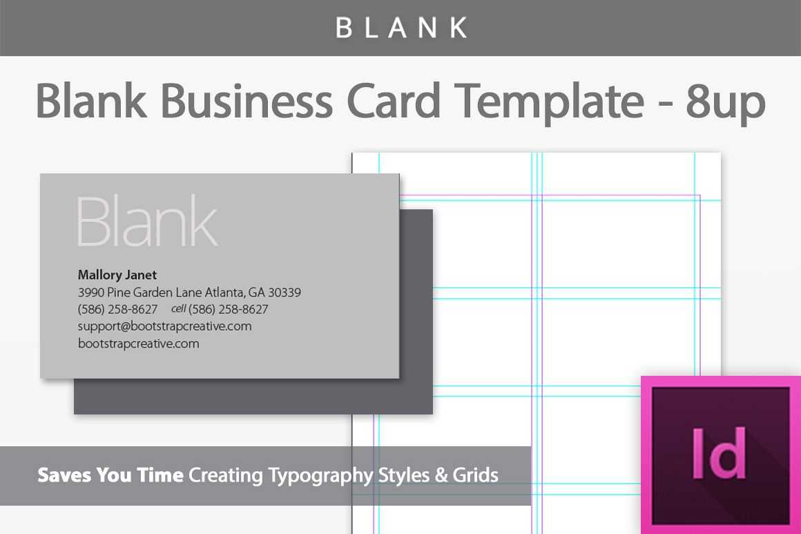 Blank Business Card Indesign Template In Blank Business Card Template Photoshop