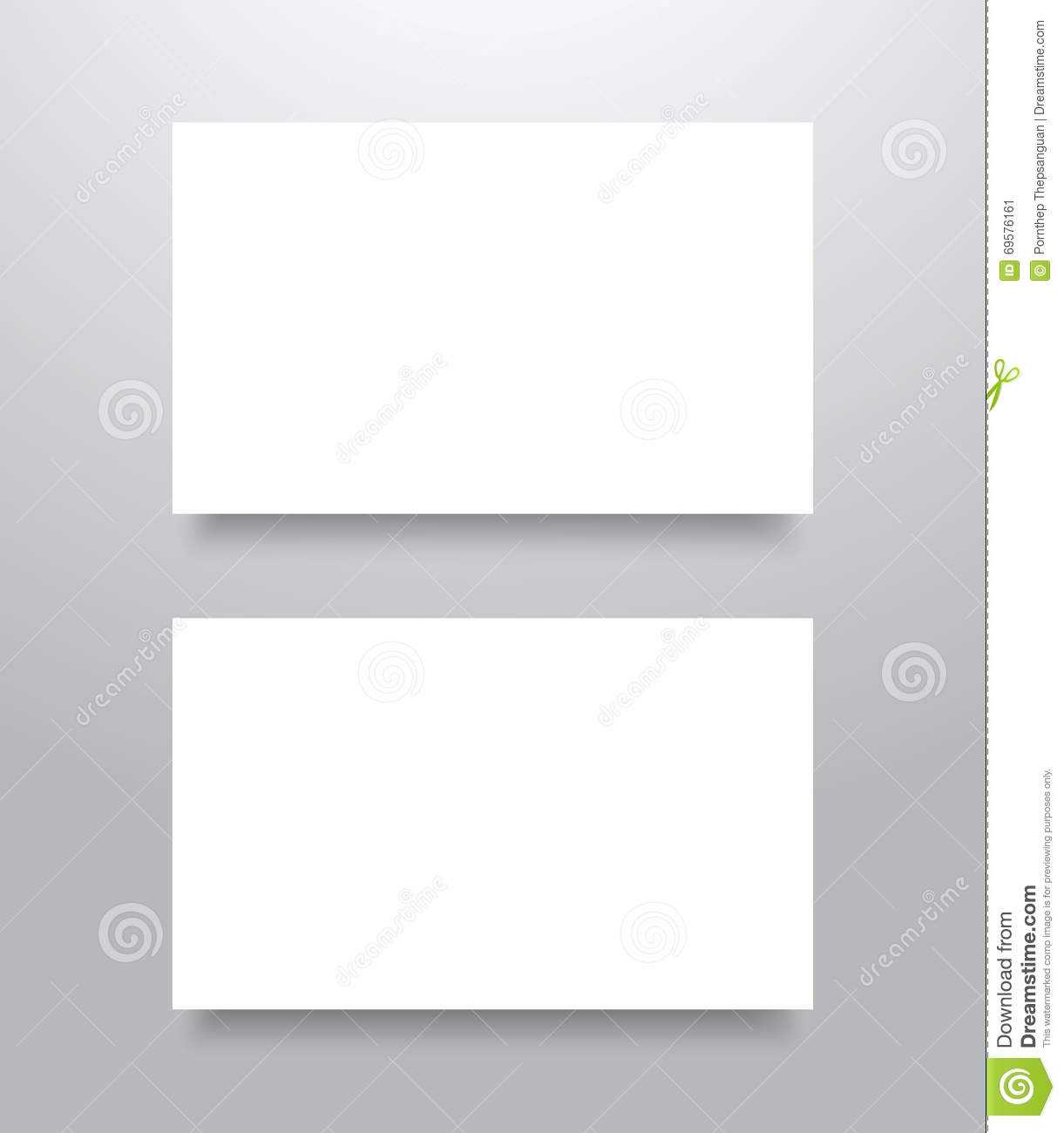 Blank Business Card Mockup Stock Vector. Illustration Of Within Blank Business Card Template Download