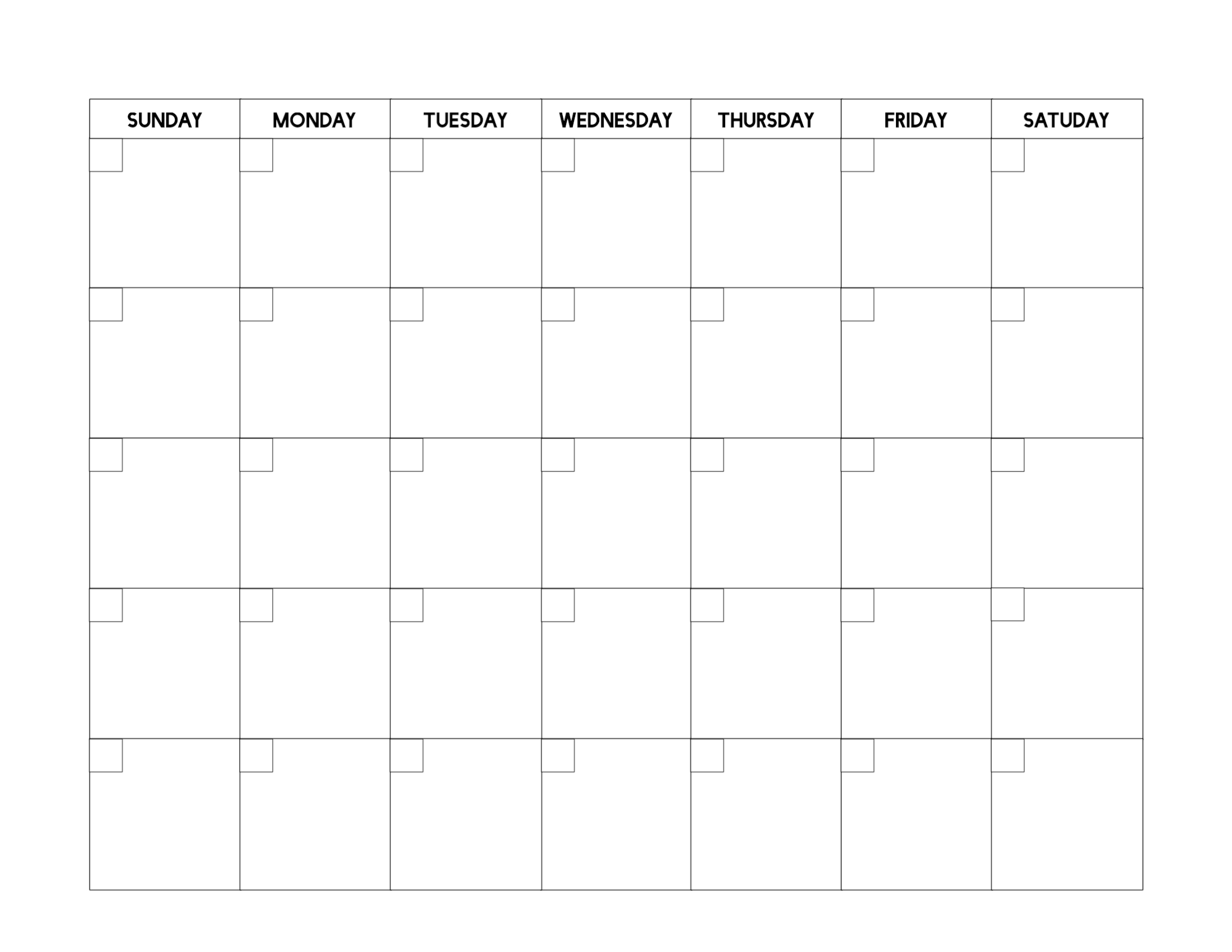 Blank Calendar Free Printable - Dalep.midnightpig.co Within Blank Calender Template