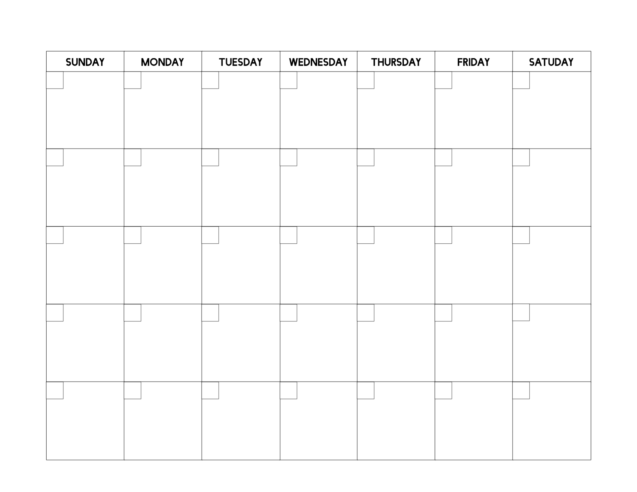 Blank Calendar Free Printable – Dalep.midnightpig.co Within Blank Calender Template