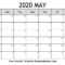 Blank Calendar Template May 2020 – Calep.midnightpig.co With Regard To Full Page Blank Calendar Template