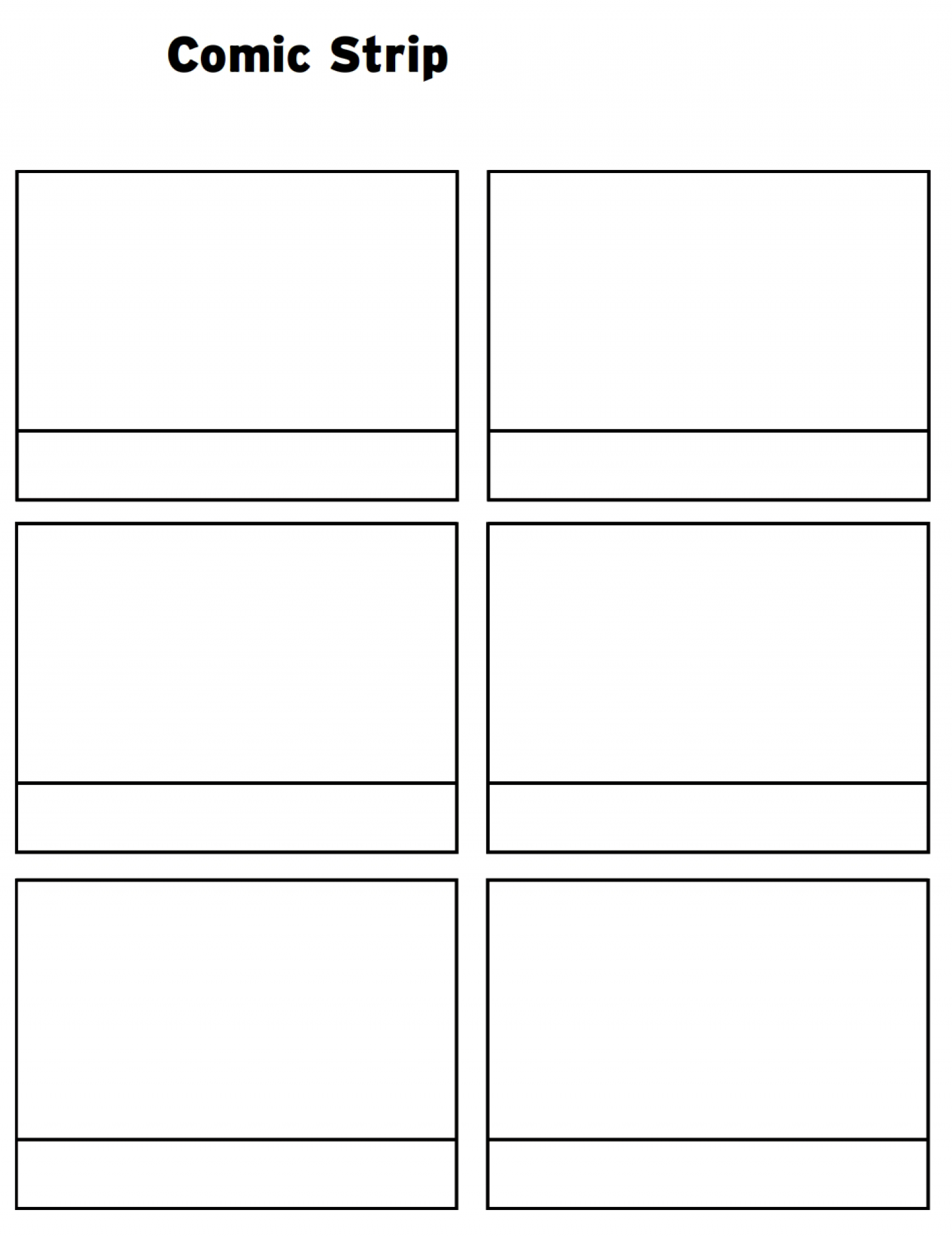 Blank Cartoon Template – Dalep.midnightpig.co Within Printable Blank Comic Strip Template For Kids