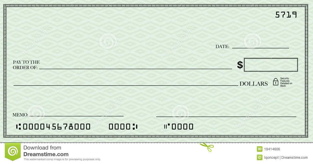 Blank Check Clipart Intended For Blank Cheque Template Download Free