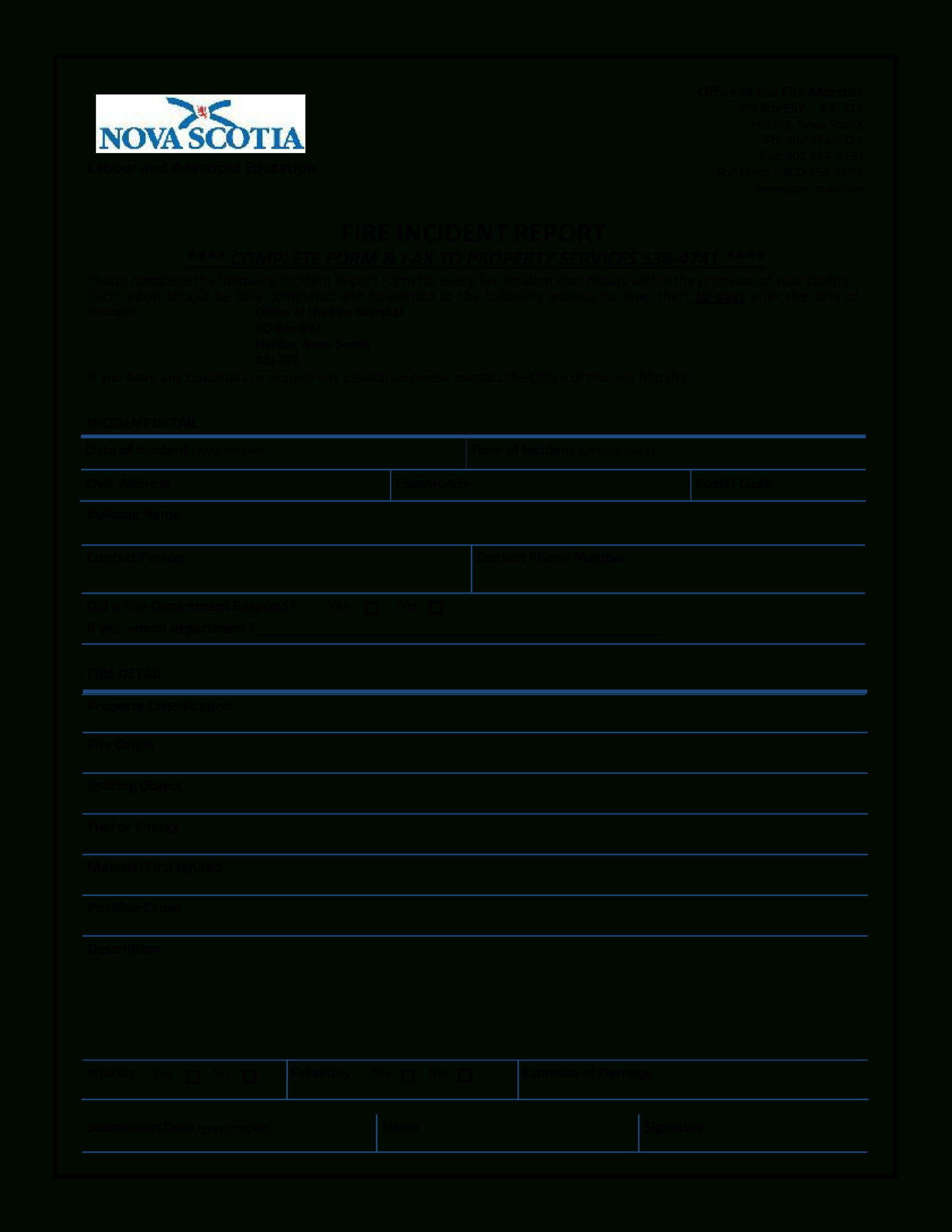 Blank Incident Report Form Template – Calep.midnightpig.co In Itil Incident Report Form Template