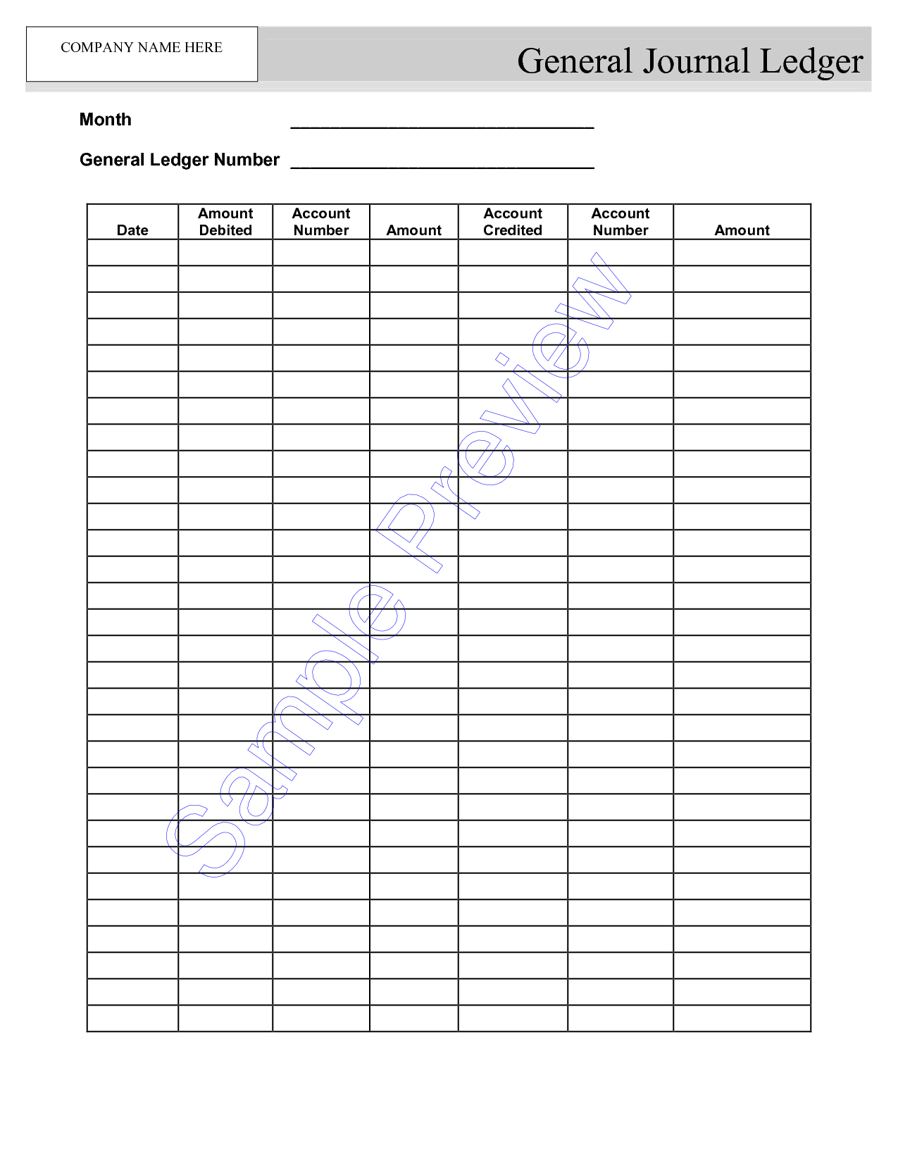 Blank Ledger Worksheet | Printable Worksheets And Activities Intended For Blank Ledger Template