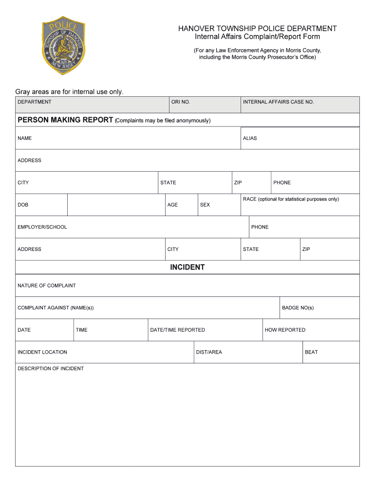 Blank Police Report - Dalep.midnightpig.co For Blank Police Report Template