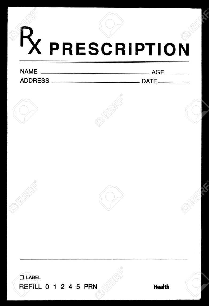 Blank Prescription Form Pdf – Calep.midnightpig.co Intended For Blank Prescription Pad Template
