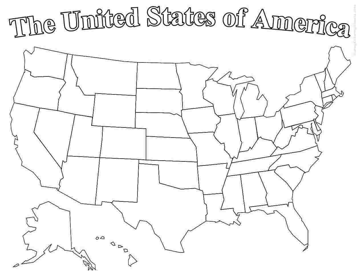 Blank Printable Map Of The United States And Canada Best Inside Blank Template Of The United States