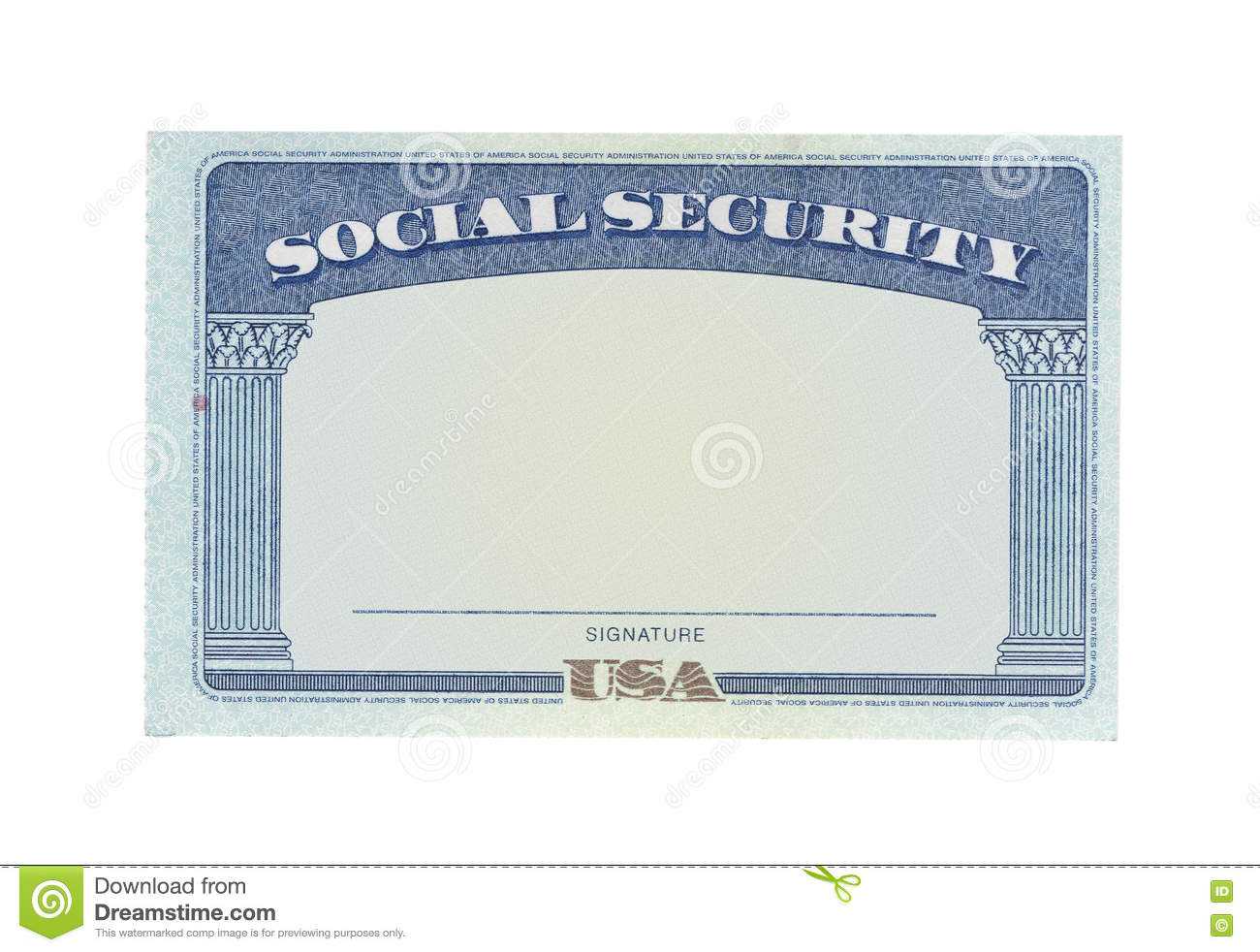 Blank Social Security Card Template Download - Great Inside Blank Social Security Card Template Download