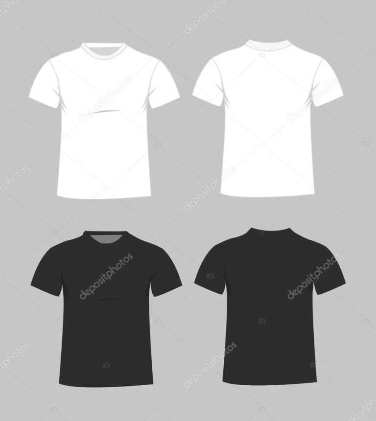 Blank T Shirt Template Front And Back | Blank T Shirt With Blank Tee ...