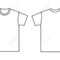 Blank T Shirt Template. Front And Back In Blank Tee Shirt Template