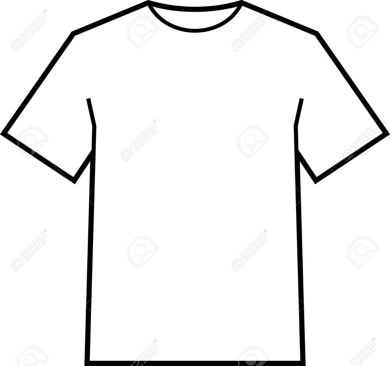 Blank T Shirt Template Vector With Blank Tee Shirt Template