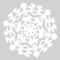 Blank Template To Draw A Pattern For Paper Snowflake | Free Regarding Blank Snowflake Template