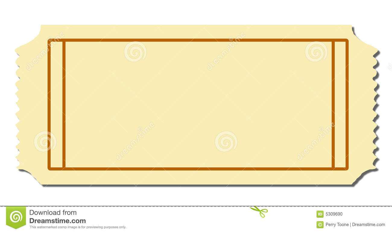 Blank Ticket Stock Vector. Illustration Of Night, Backdrop Inside Blank Admission Ticket Template