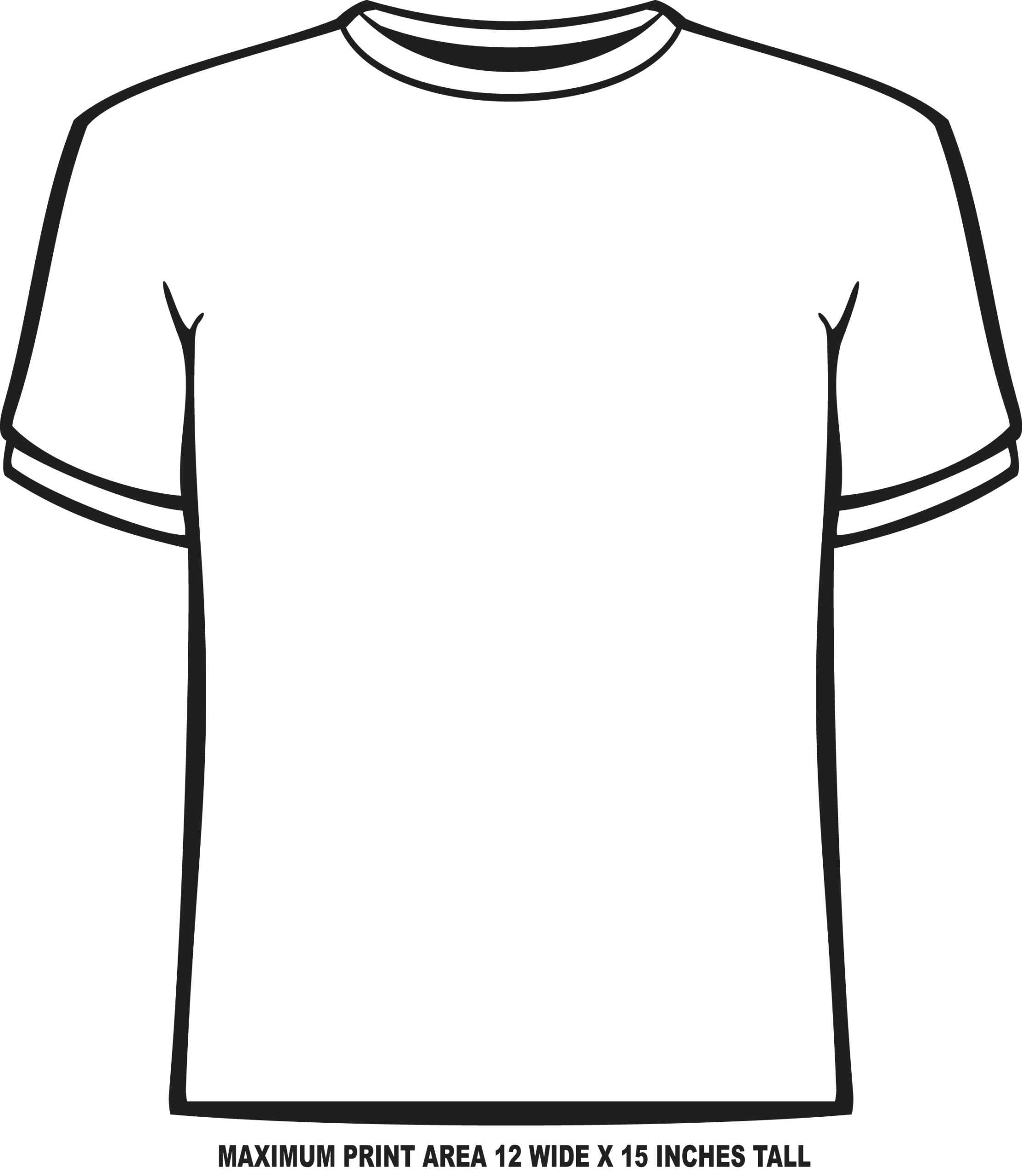 Blank Tshirt Template Pdf – Dreamworks For Blank Tshirt Template Pdf