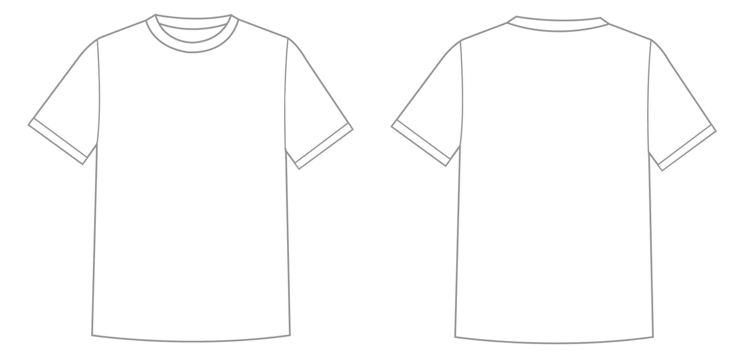 Blank Tshirt Template Pdf | Toffee Art With Regard To Blank Tshirt Template Pdf