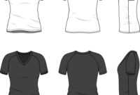 Blank V-Neck T-Shirt inside Blank V Neck T Shirt Template