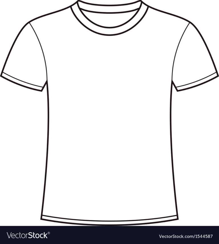 Blank White T Shirt Template With Blank T Shirt Outline Template ...