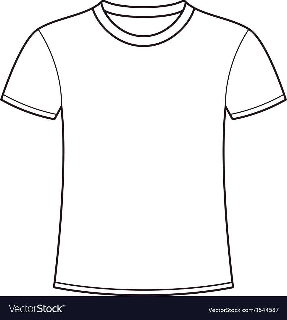 Blank T Shirt Outline Template