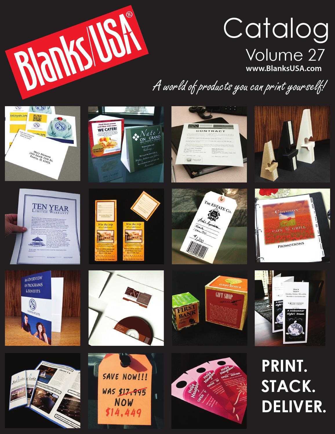 Blanks/usa Catalog Volume 27Blanks/usa – Issuu Intended For Blanks Usa Templates