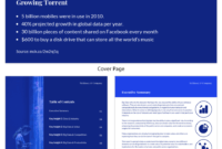 Blue Tech Mckinsey Consulting Report Template throughout Mckinsey Consulting Report Template