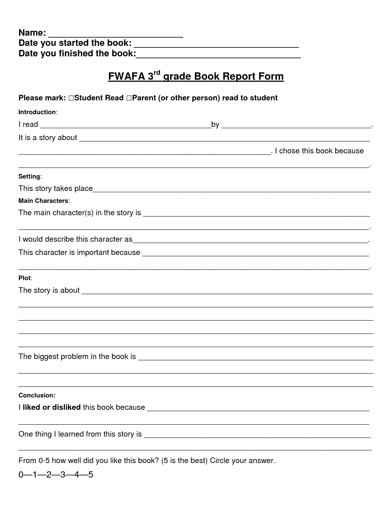 Book Report Worksheet | Printable Worksheets And Activities In Book Report Template 3Rd Grade