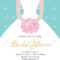 Bridal Shower Invitation Template. Wedding Fashion Vector Illustrartion For Blank Bridal Shower Invitations Templates