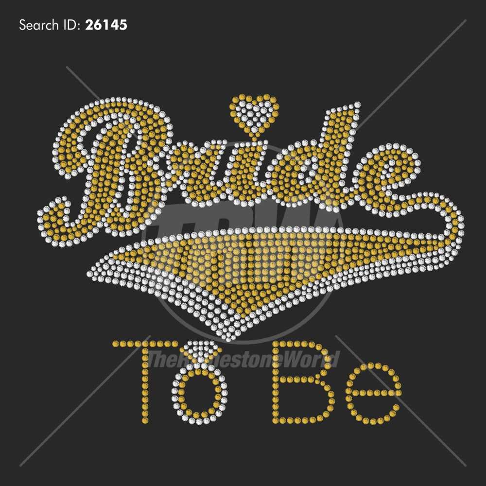 Bride To Be Banner Rhinestone Design – Pre Cut Template With Bride To Be Banner Template