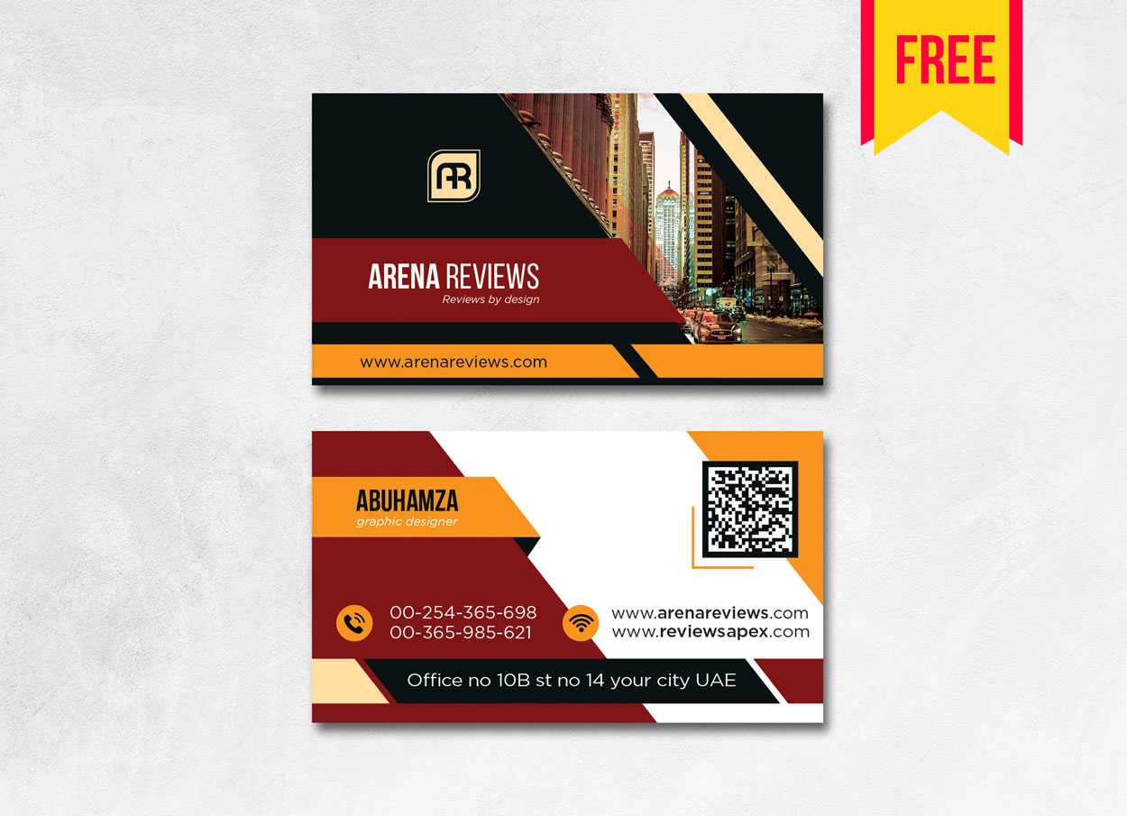 Building Business Card Design Psd - Free Download | Arenareviews For Blank Business Card Template Photoshop