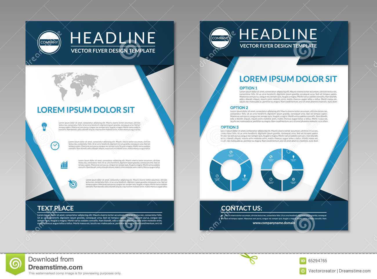 Business Brochure Flyer Design Template. A4 Size Stock Inside Free Business Flyer Templates For Microsoft Word