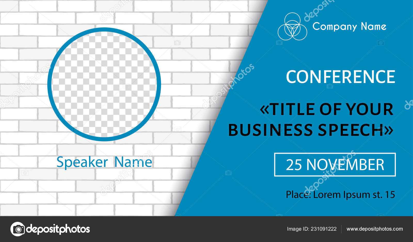 Business Conference Flyer | Corporate Announcement Poster Within Event Banner Template
