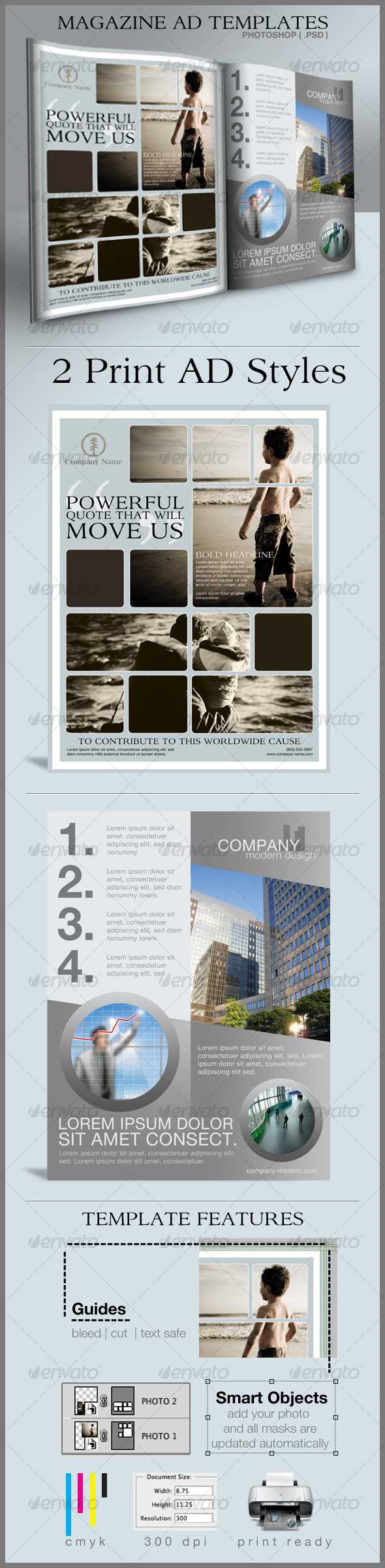 Business Flyer Templates From Graphicriver With Regard To Magazine Ad Template Word
