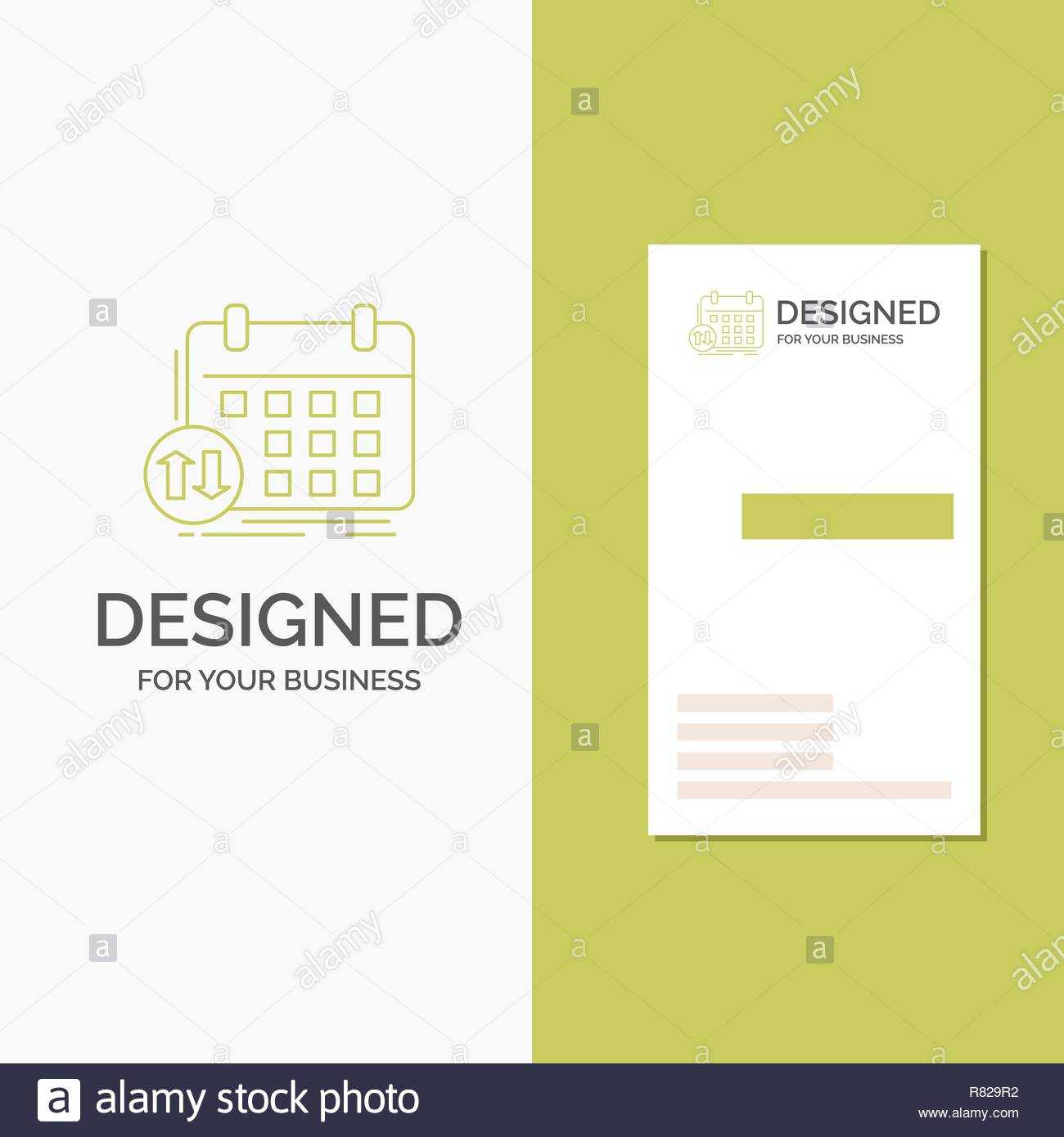 Business Logo For Schedule, Classes, Timetable, Appointment With Appointment Card Template Word