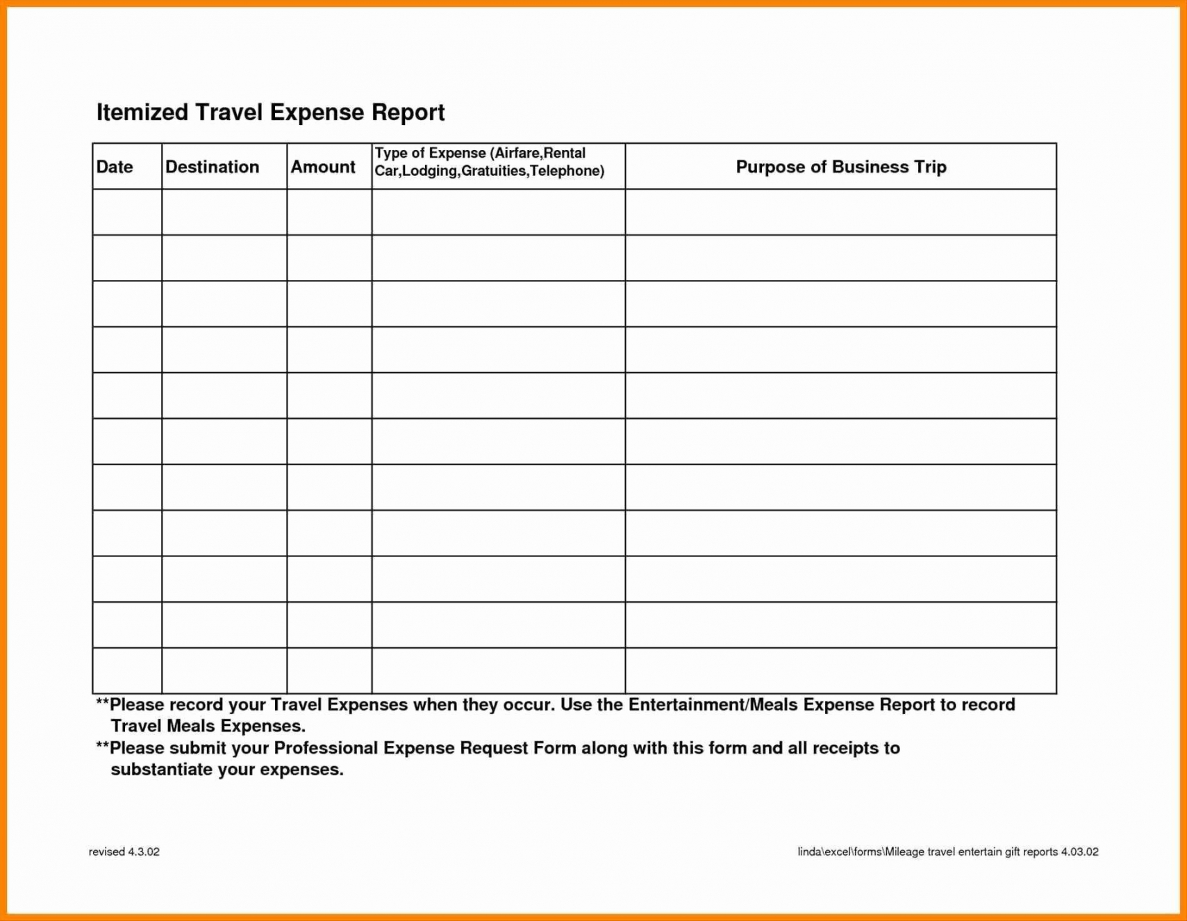 Business Travel Expense Report Template New Business Travel Within Business Trip Report Template Pdf