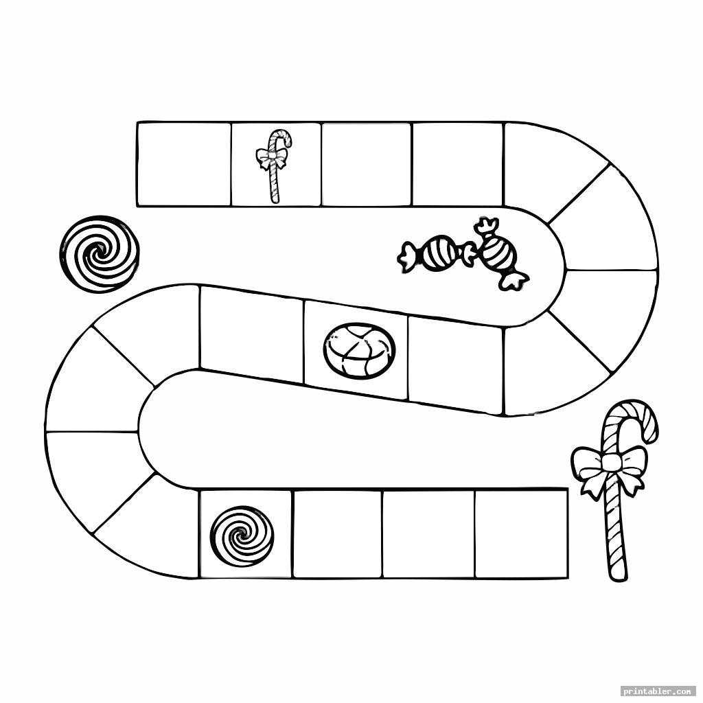 Candyland Board Template Printable - Printabler Inside Blank Candyland Template