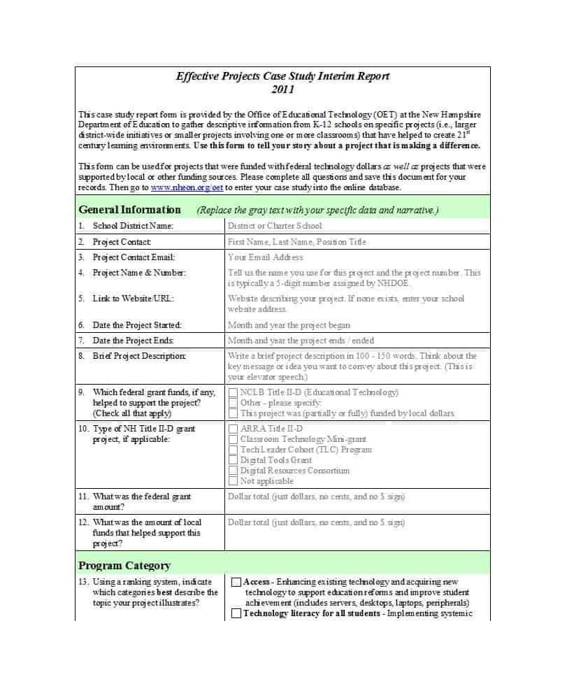 Case Study Template – Calep.midnightpig.co In Case Report Form Template