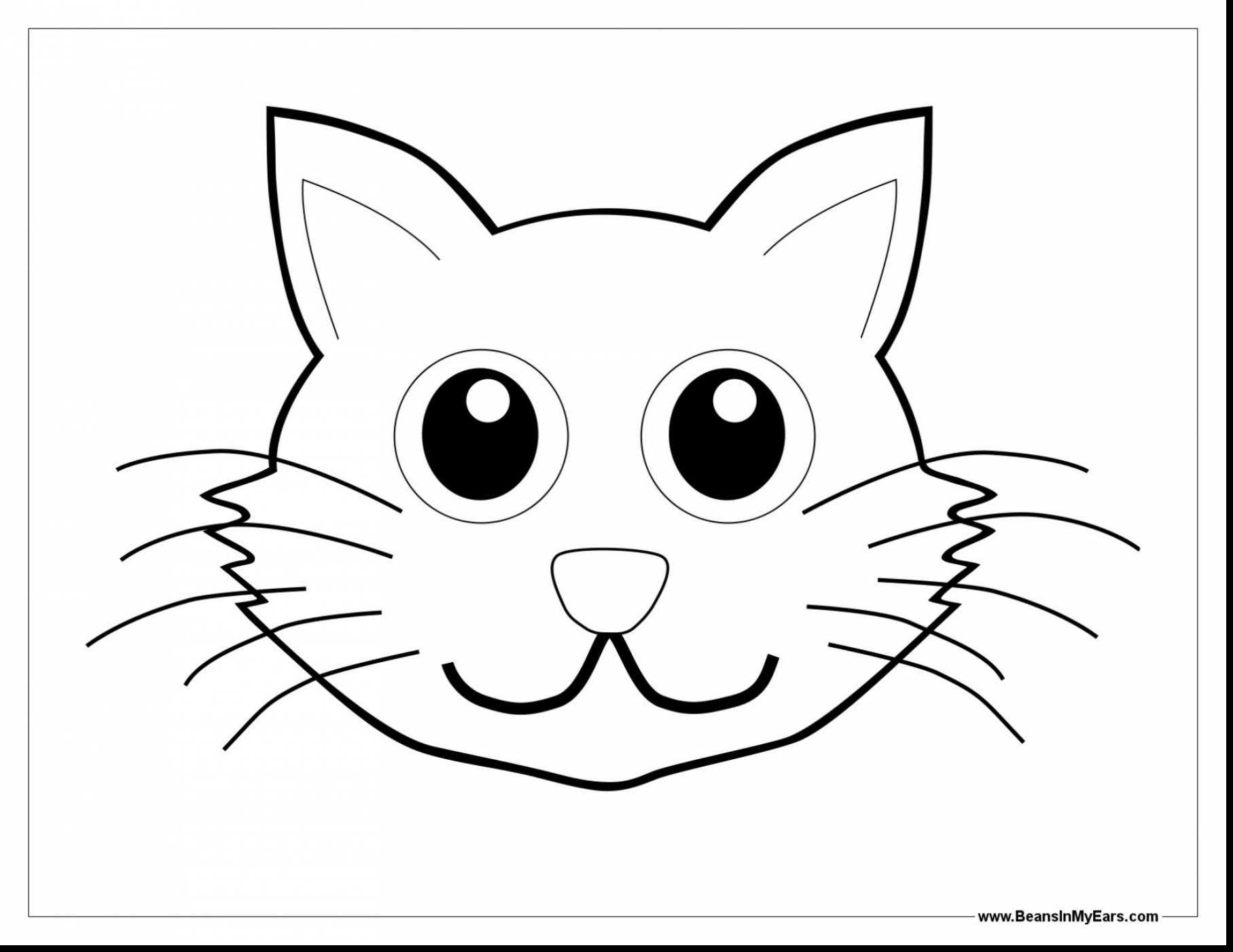 Cat Face Template – Calep.midnightpig.co Regarding Blank Face Template Preschool
