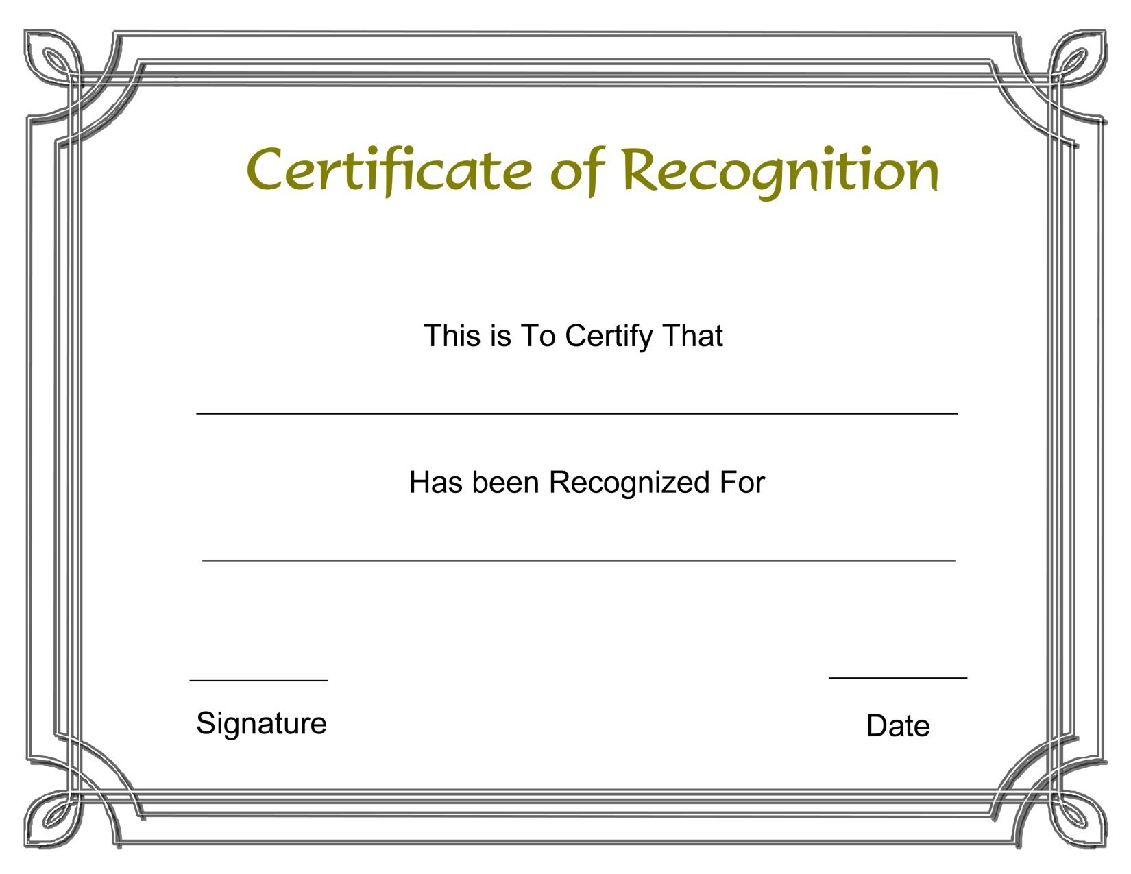 Certificate Template Recognition | Safebest.xyz Within Blank Award Certificate Templates Word