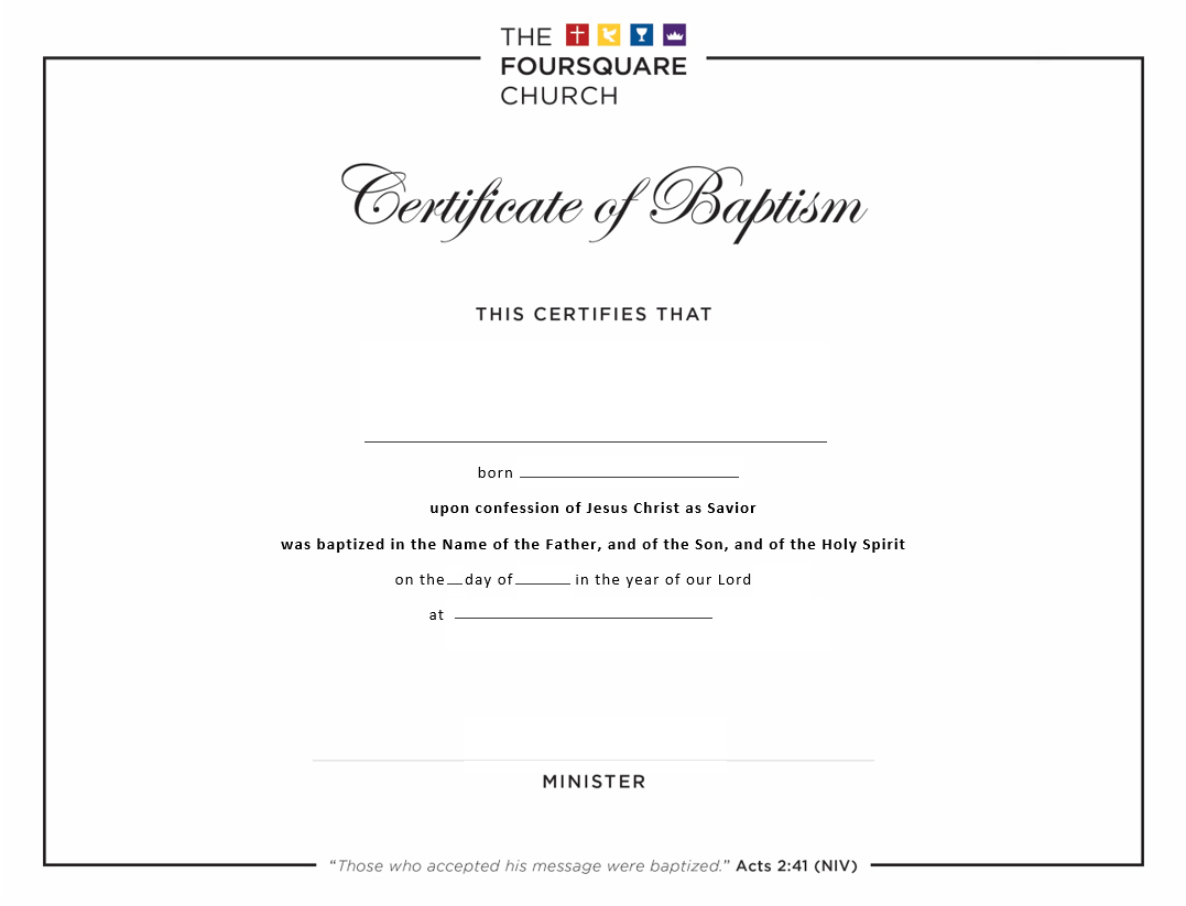 Certificates: Baptism And Dedication | News + Resources Inside Baptism Certificate Template Word
