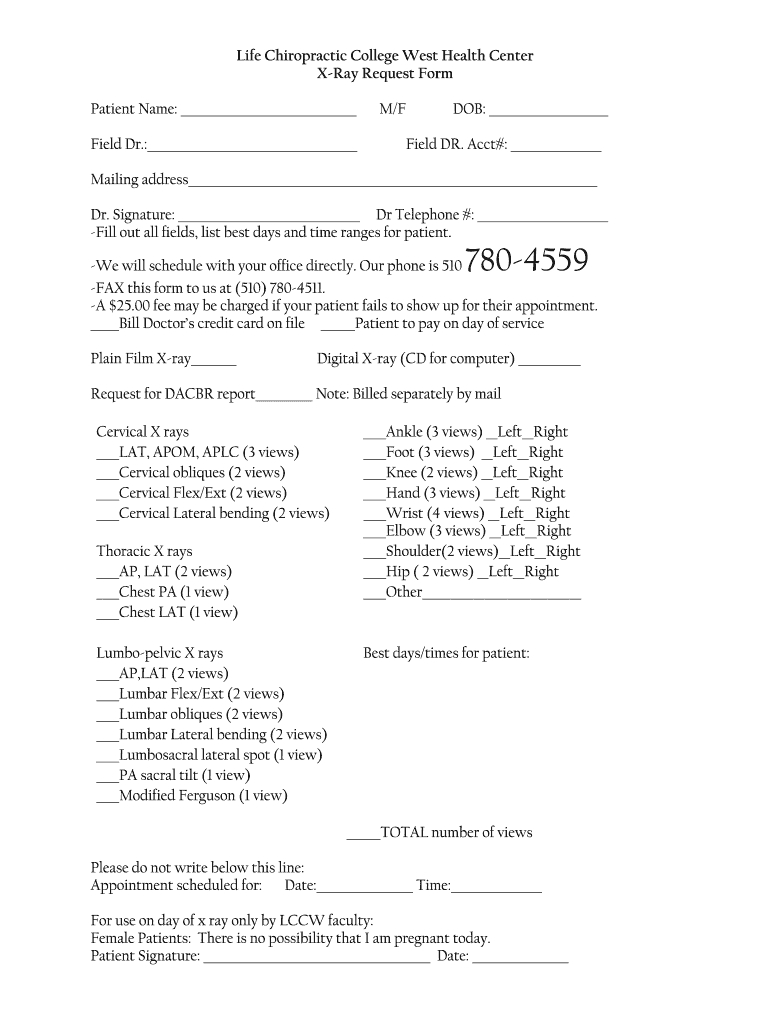 Chiropractic X Ray Report Template - Fill Online, Printable Intended For Chiropractic X Ray Report Template