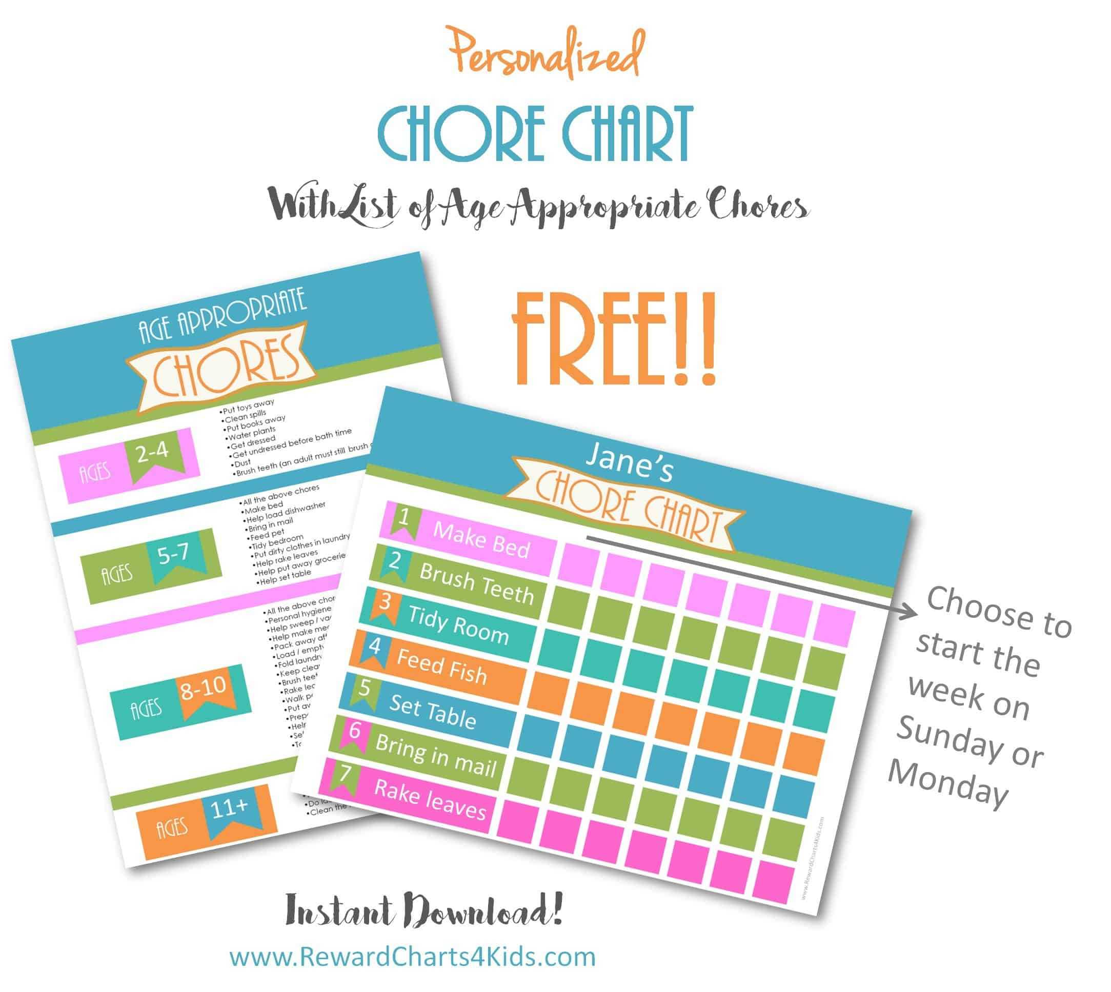 Chore Chart Template Within Reward Chart Template Word