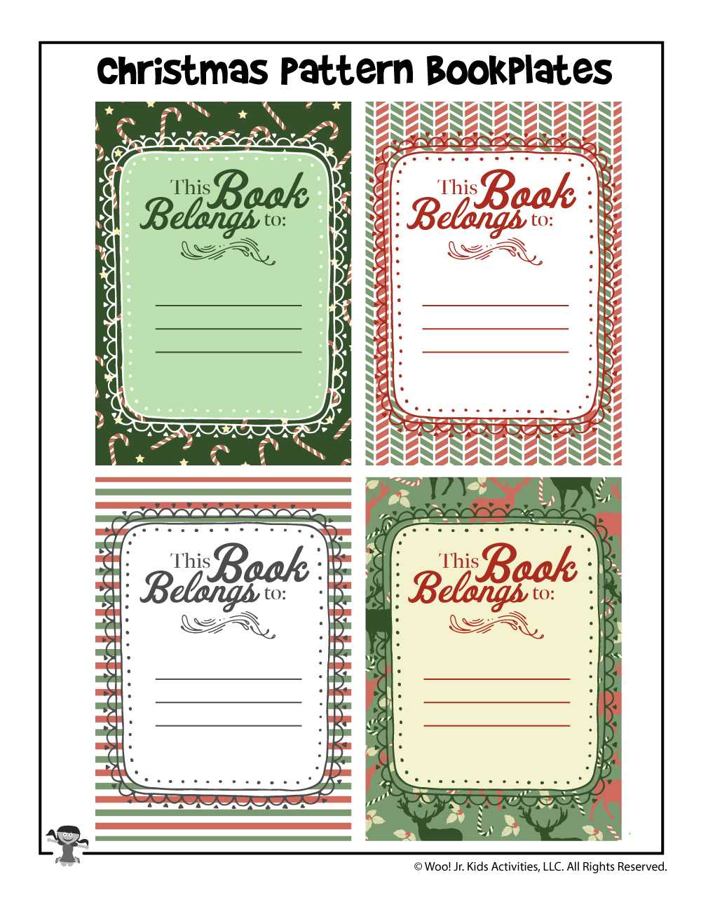 Christmas Gift Printable Bookplates | Woo! Jr. Kids Activities Intended For Bookplate Templates For Word